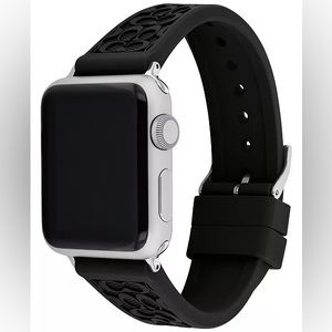 COACH | Rubber Apple® Watch Strap | Black | 38/40/41mm | NEW IN BOX